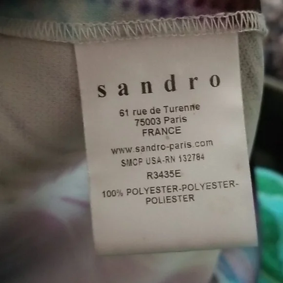 Sandro Paris palm print sheath dress - Picture 7 of 8